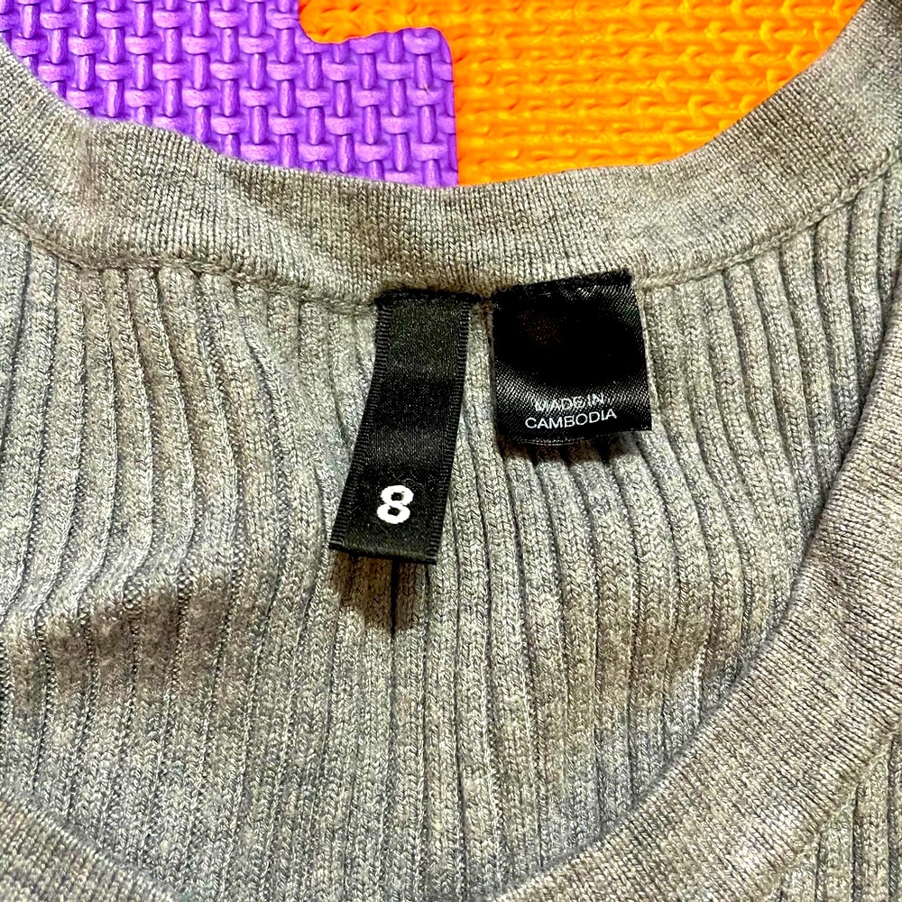 H&M Grey Ribbed Knit Dress - Picture 5 of 5
